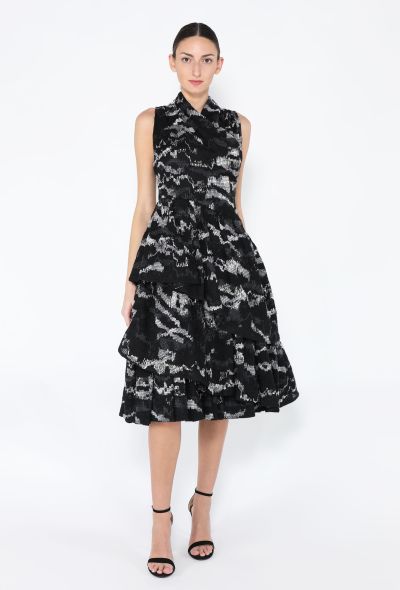 Chanel F/W 2019 Open-Back Ruffled Tweed Dress - 1