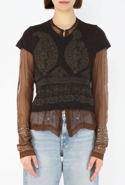 Dries Van Noten Layered Sweater Ensemble, 1997 - 1