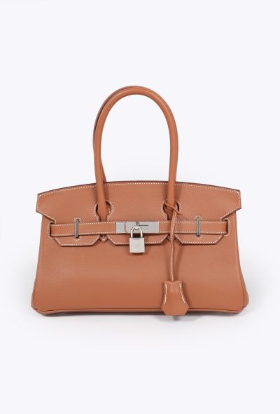 Hermès Exceptional Gold Evercolor Shoulder Birkin 30 - 1 Hermès Exceptional Gold Evercolor Shoulder Birkin 30 - 1