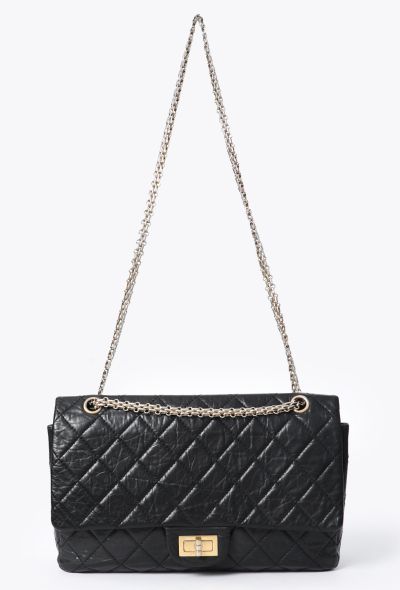 Chanel Black 2.55 Jumbo Flap Bag - 2