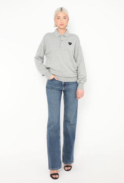 Comme des Garçons 2007 Logo Knit Polo - 2 Comme des Garçons 2007 Logo Knit Polo - 2