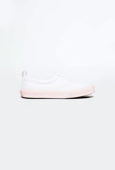                                         Contrast Sole Canvas Trainers-1