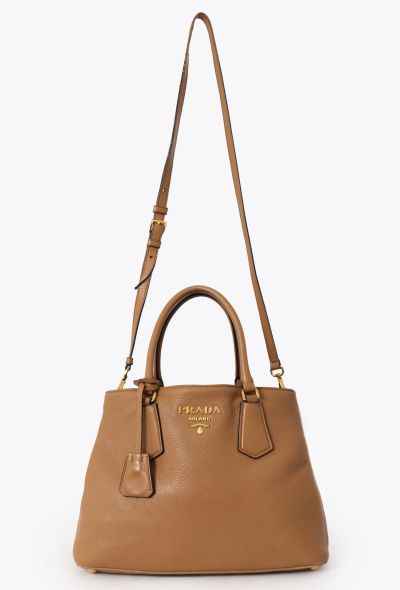 Prada 2022 Vitello Phenix Double Tote Bag - 2