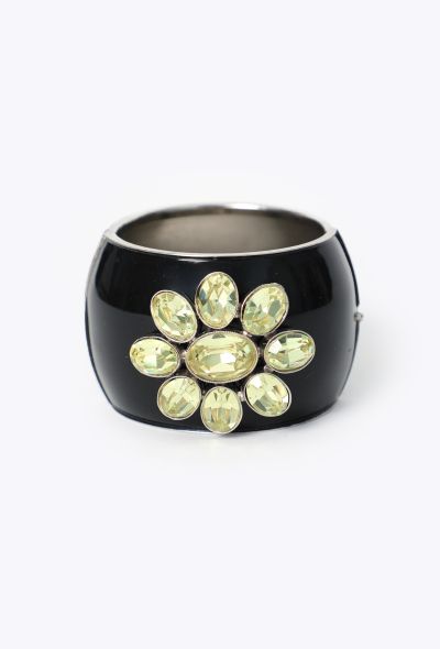 Chanel F/W 2003 Floral Enamel Cuff - 1