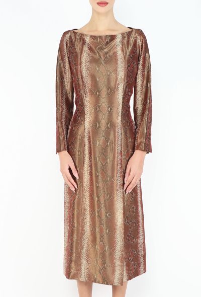 Saint Laurent Haute Couture Python Print Dress, F/W 1991 - 2