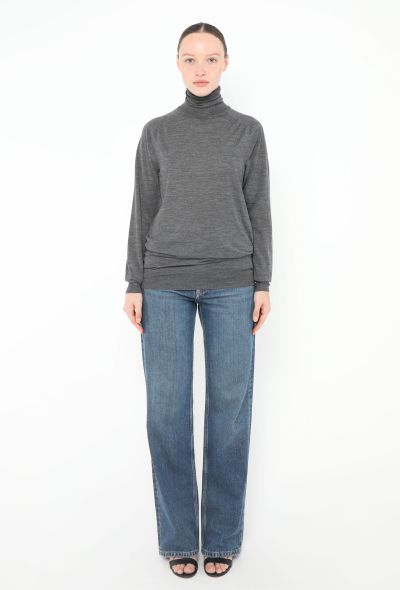 Céline Perforated Turtleneck Sweater - 2
