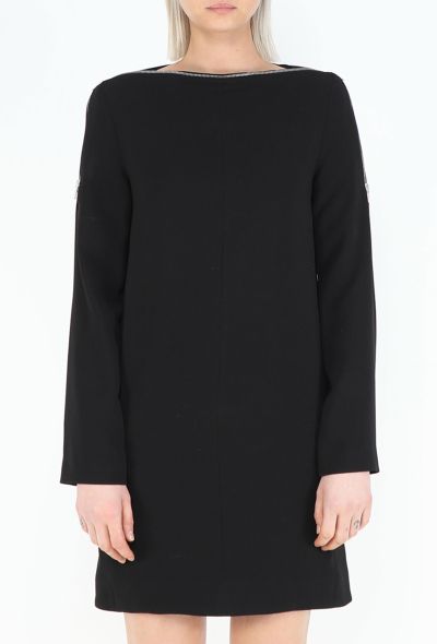 Céline Zipped Boat-Neck Dress - 2