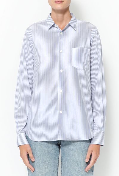                             2022 Striped Cotton Shirt - 1