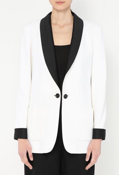 Chanel Resort 2017 Bicolor Smoking Blazer - 1