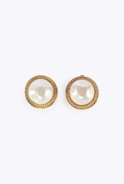 Chanel Braided Pearl Clip Earrings, F/W 1984 - 1