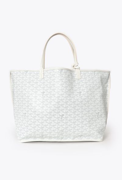 Goyard Saint Louis PM Tote Bag White Goyardine canvas - 1 Goyard Saint Louis PM Tote Bag White Goyardine canvas - 1