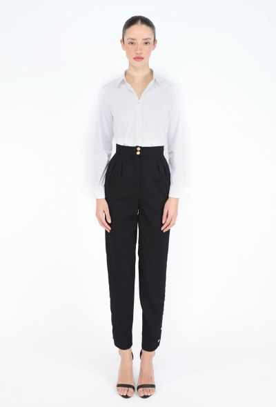Chanel Vintage 'CC' Pleated Trousers - 2