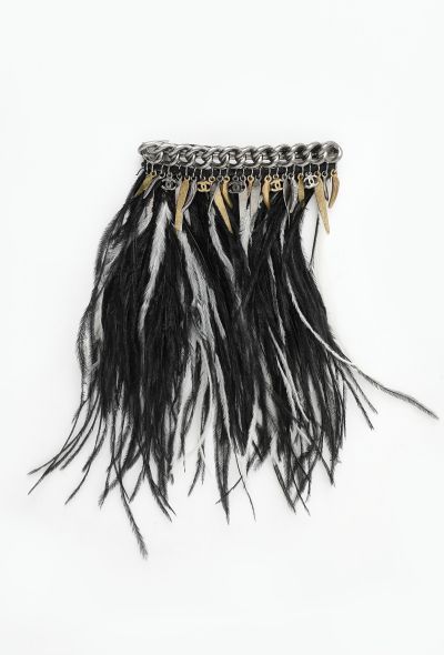 Chanel 2010 Chainlink Feather Barrette - 2
