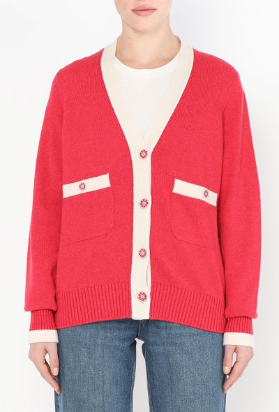 Chanel Bicolor Cashmere Knit Cardigan - 1 Chanel Bicolor Cashmere Knit Cardigan - 1