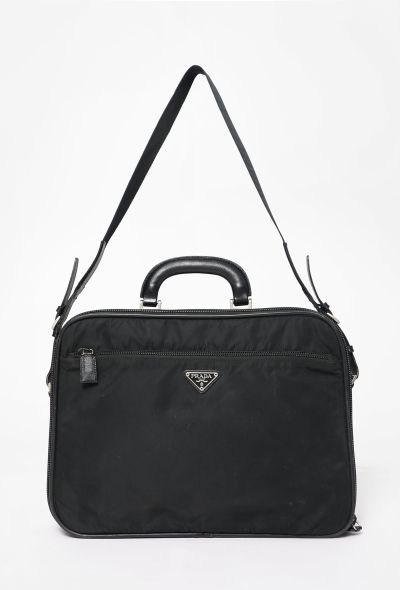 Prada Black Nylon Briefcase - 1 Prada Black Nylon Briefcase - 1