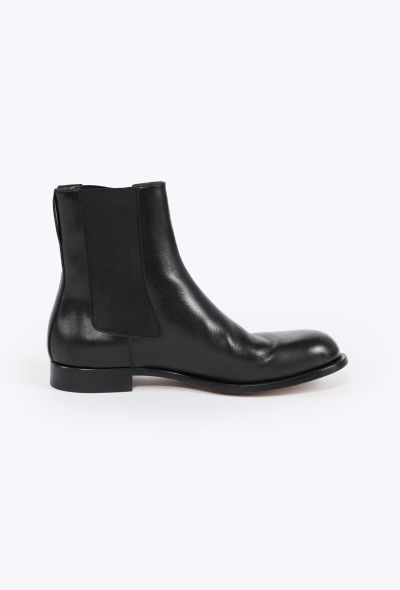 The Row 2024 Black Chelsea Boots - 1