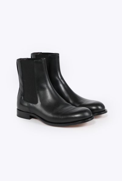 The Row 2024 Black Leather Chelsea Boots - 2