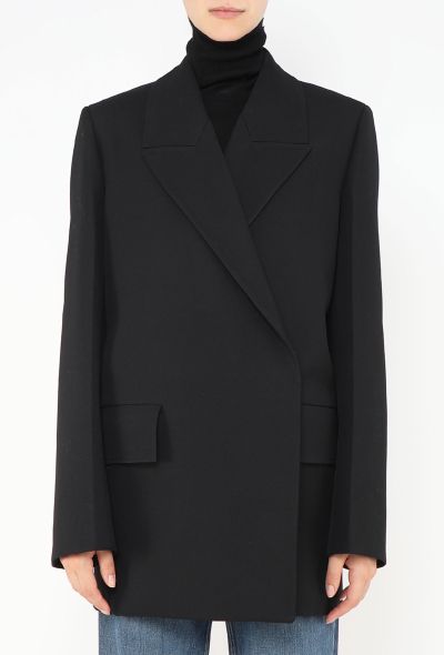 Jil Sander S/S 2022 Oversized Black Tailored Blazer - 2