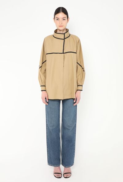 Fendi '70s Grosgrain Trim Overshirt - 1