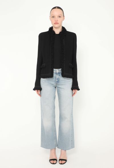 Chanel Woven Bouclé Trim Jacket - 2 Chanel Woven Bouclé Trim Jacket - 2