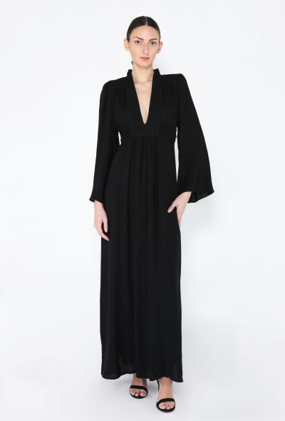 Ossie Clark '70s Plunging Crêpe Dress - 2