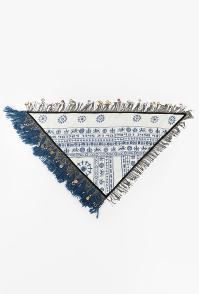 Balenciaga F/W 2007 Fringed Coin Scarf - 1