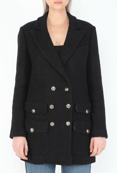 Chanel 2021 Double-Breasted 'CC' Tweed Blazer - 1