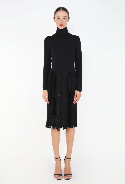 Gucci F/W 2002 Textured Fringed Skirt - 2