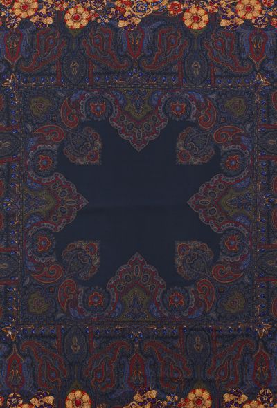 Chanel Vintage Byzantine Gripoix Silk Scarf - 2
