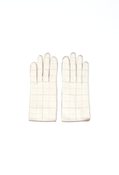 Hermès Checkered Lambskin Leather Gloves - 2