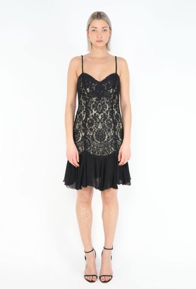 Christian Lacroix F/W 1994 Leavers Lace Dress - 1