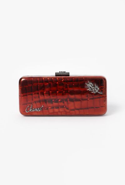Chanel Limited Edition Resin & Crystal Minaudière Chain Clutch - 1