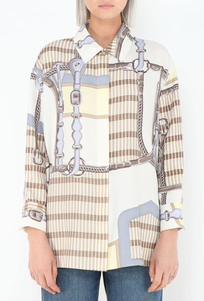 Hermès 2025 'Coaching Remix' Checkered Tunic - 2