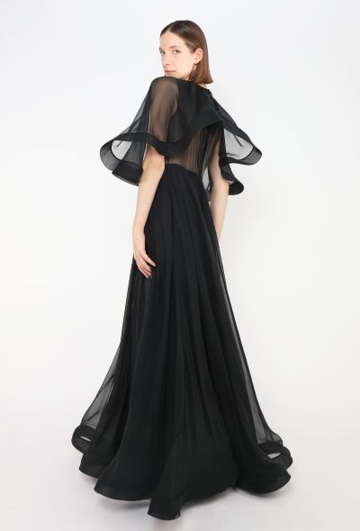 Valentino Couture Spring 2010 Silk Cape Gown - 1 Valentino Couture Spring 2010 Silk Cape Gown - 1