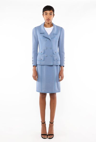 Chanel Trompe-L'œil Bouclé Skirt Suit, 1992 - 2