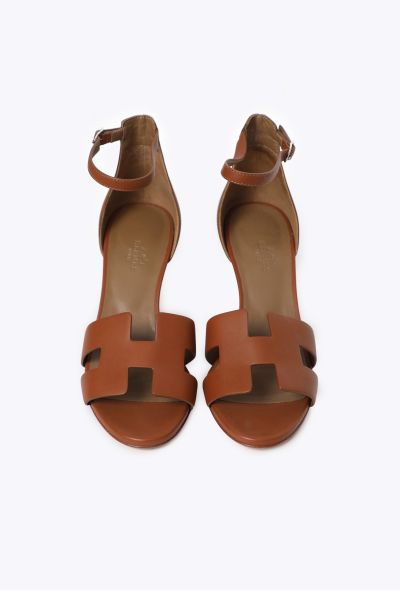 Hermès Legend Calfskin Wedge Sandals - 2