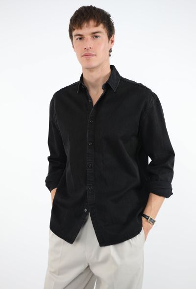 Saint Laurent 2024 Washed Denim Overshirt - 1