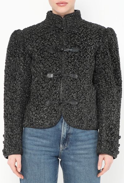 Saint Laurent Late '70s Bouclé Astrakhan Toggle Jacket - 1 Saint Laurent Late '70s Bouclé Astrakhan Toggle Jacket - 1