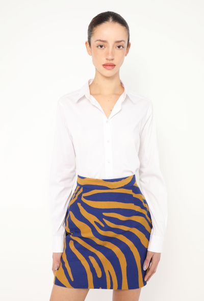 Proenza Schouler S/S 2022 Zebra Twill Skirt - 1 Proenza Schouler S/S 2022 Zebra Twill Skirt - 1