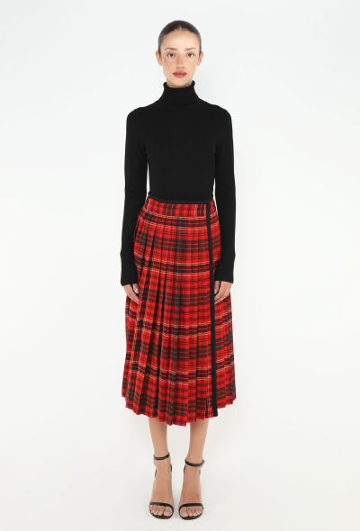 Saint Laurent 1977 Plaid Wrap Skirt - 1 Saint Laurent 1977 Plaid Wrap Skirt - 1