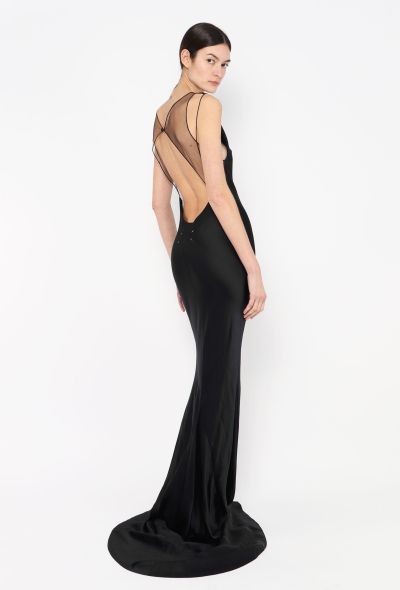 Maison Margiela 2024 Charmeuse Open-Back Gown - 1 Maison Margiela 2024 Charmeuse Open-Back Gown - 1