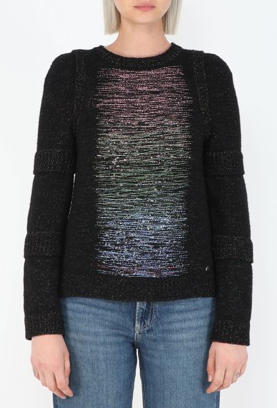 Chanel Iridescent Lamé 'CC' Sweater, F/W 2017 - 1