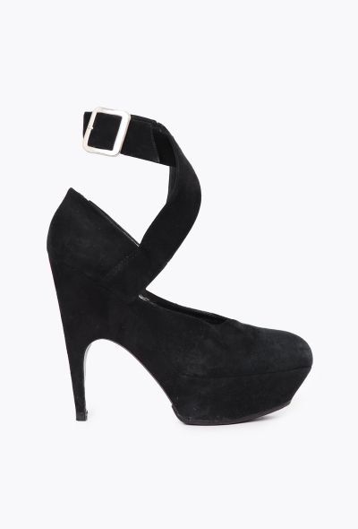 Saint Laurent Vintage Imperiale Suede Heels - 1 Saint Laurent Vintage Imperiale Suede Heels - 1