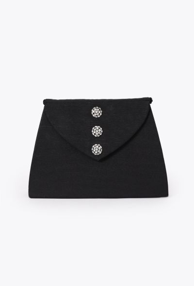 Saint Laurent '80s Black Couture Clutch - 2