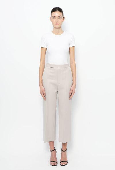 Céline Cropped Twill Trousers - 1