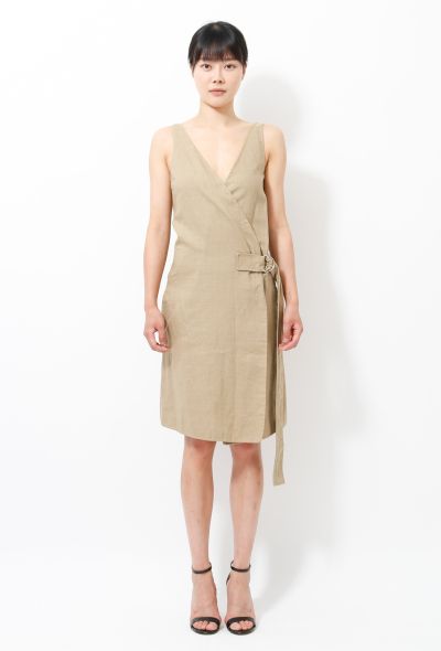                             Resort 2014 Linen Belted Dress - 1