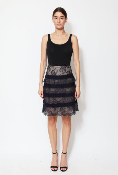 Valentino F/W 2011 Tiered Lace Skirt - 1