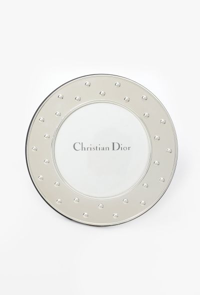 Dior Vintage Round Sterling Picture Frame - 1