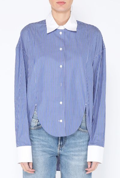 Loewe 2023 Asymmetrical Poplin Button Down - 1