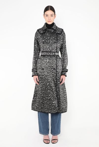 Dior Jacquard Leopard Print Trench - 1 Dior Jacquard Leopard Print Trench - 1